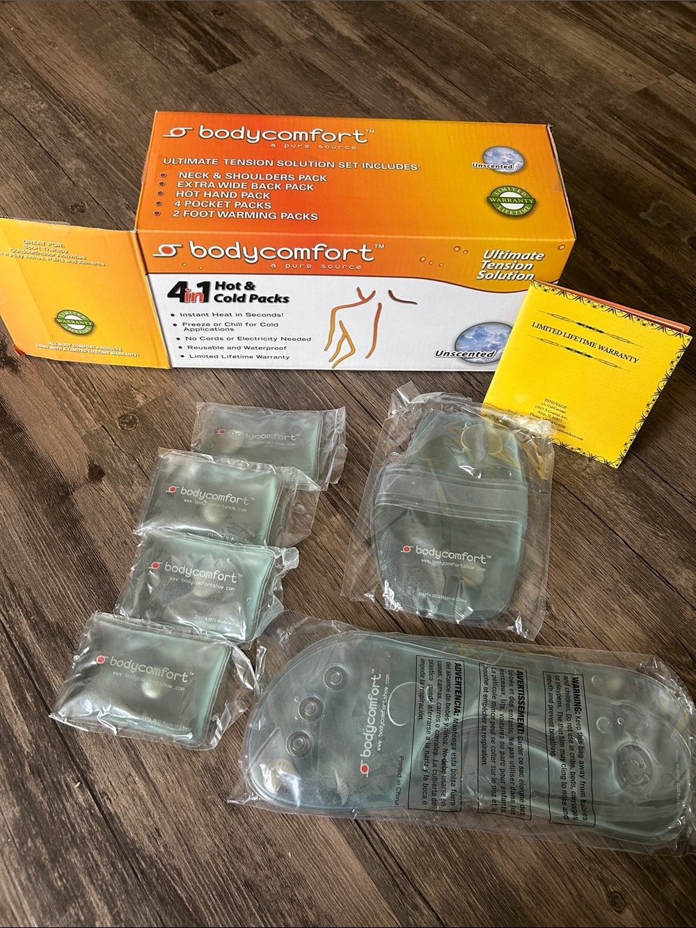 Bodycomfort 4-in-1 Hot & Cold Packs -Open boxed New in packaging